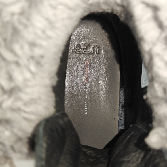 Ugg Roskoe Black Boots Mens 9.5 Snow Boots - Picture 6 of 12